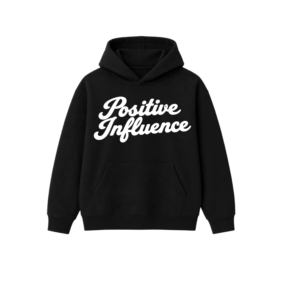 Cursive Essential Hoodie (Black)